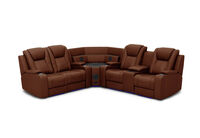 SENTINAL MK2 LEATHER - 4 Piece Corner with RHF Console SENTINAL MK2 LEATHER