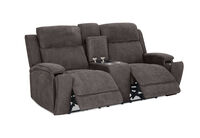 BAYTOWN FABRIC - 2 Seater Electric Recliners with Console BAYTOWN FABRIC