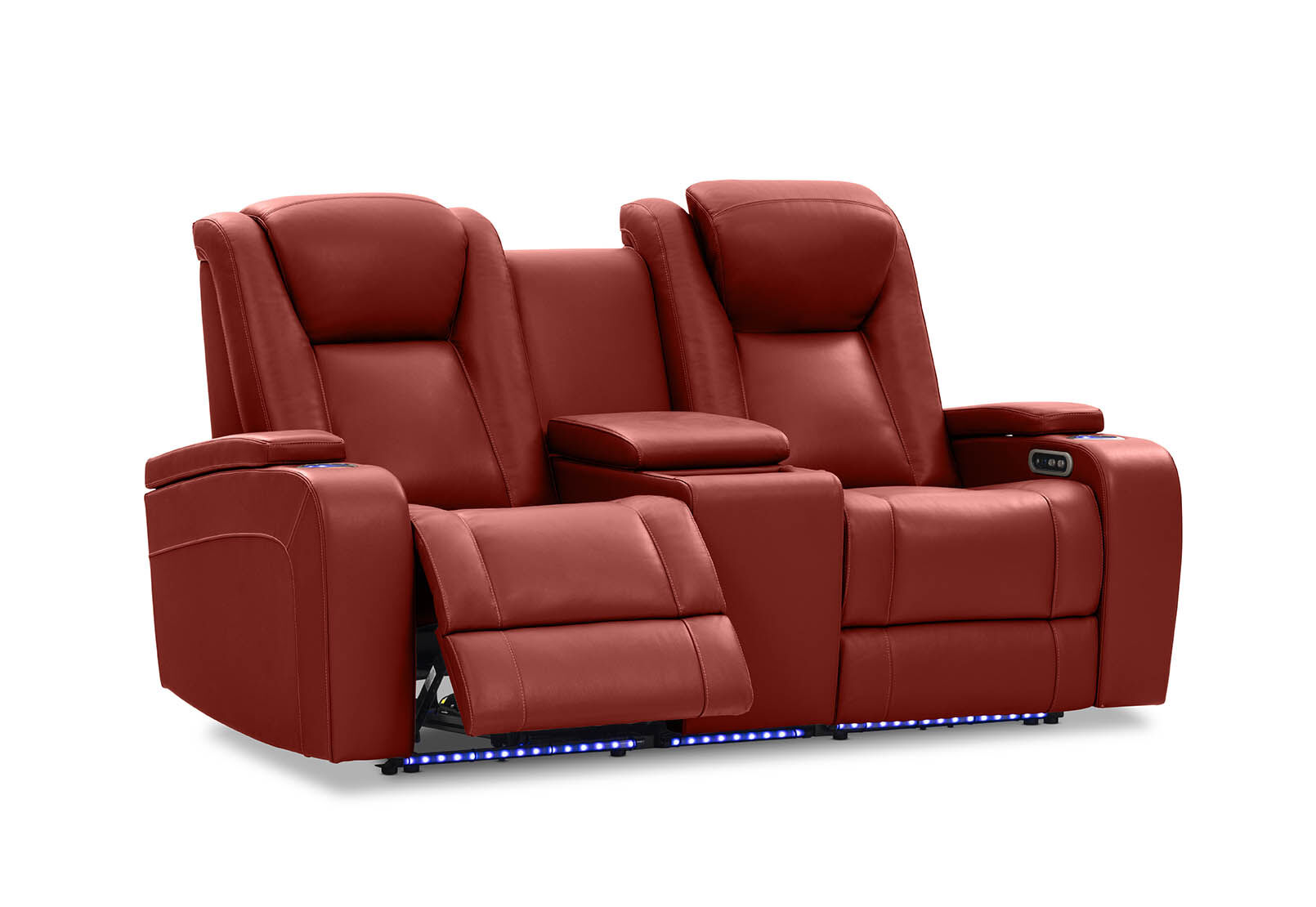 SENTINAL MK2 LEATHER - 2 Seater with 2 Electric Recliners and Console SENTINAL MK2 LEATHER