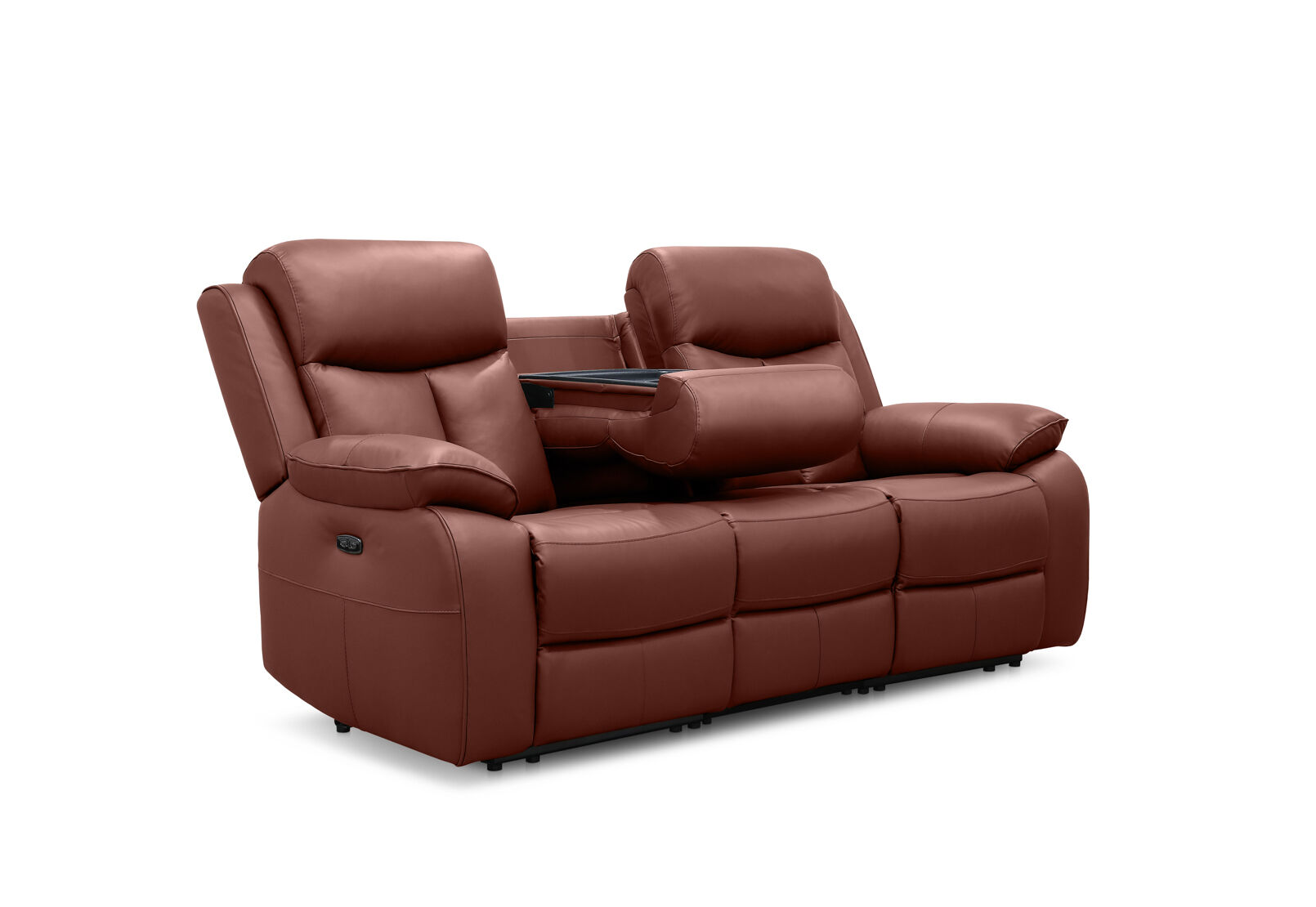 DACIA LEATHER - 3 Seater Sofa with 2 inbuilt Electric Recliners DACIA LEATHER