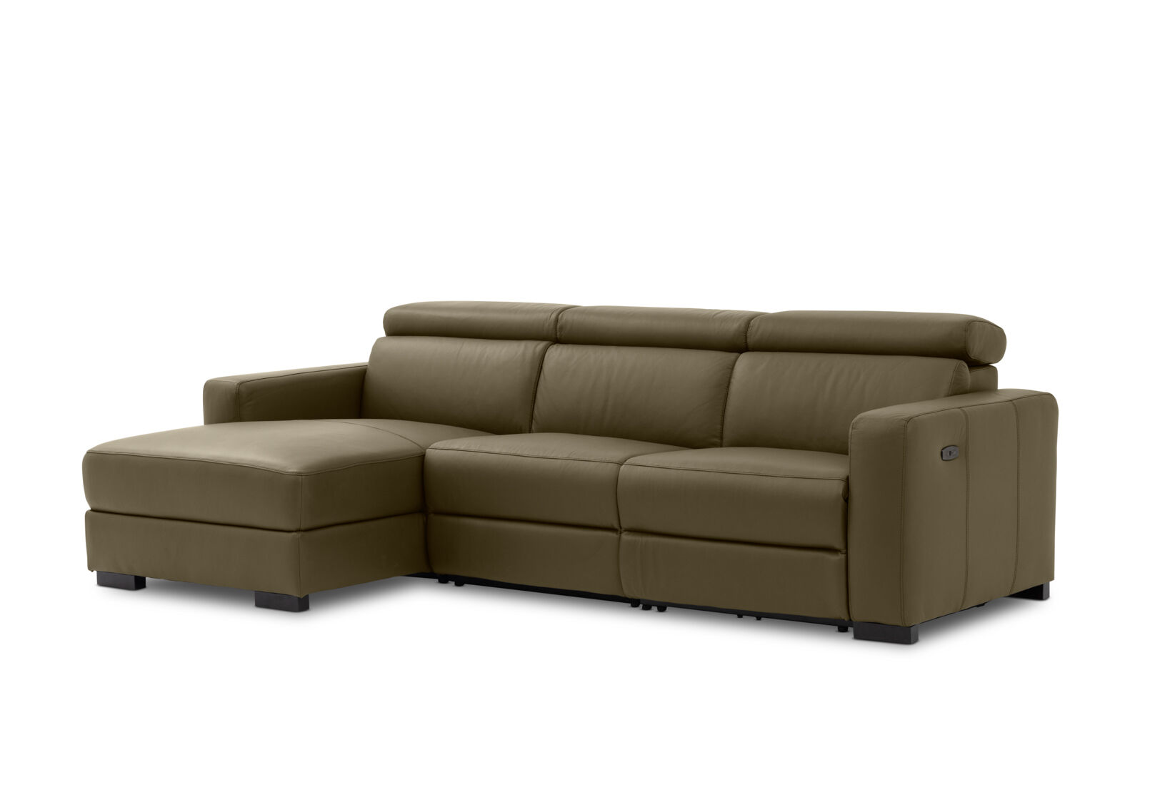 DAMIAN LEATHER - 3 Seater Sofa with LHF Chaise DAMIAN LEATHER