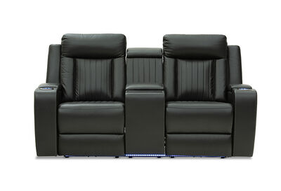JULIUS - Leather 2 Seater with 2 Electric Recliners
