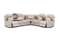SENTINAL MK2 LEATHER - 5 Piece Corner with RHF Console SENTINAL MK2 LEATHER