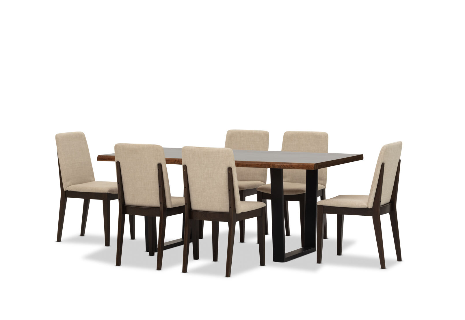 NERO - 7 Piece 1800 Dining Suite. NERO