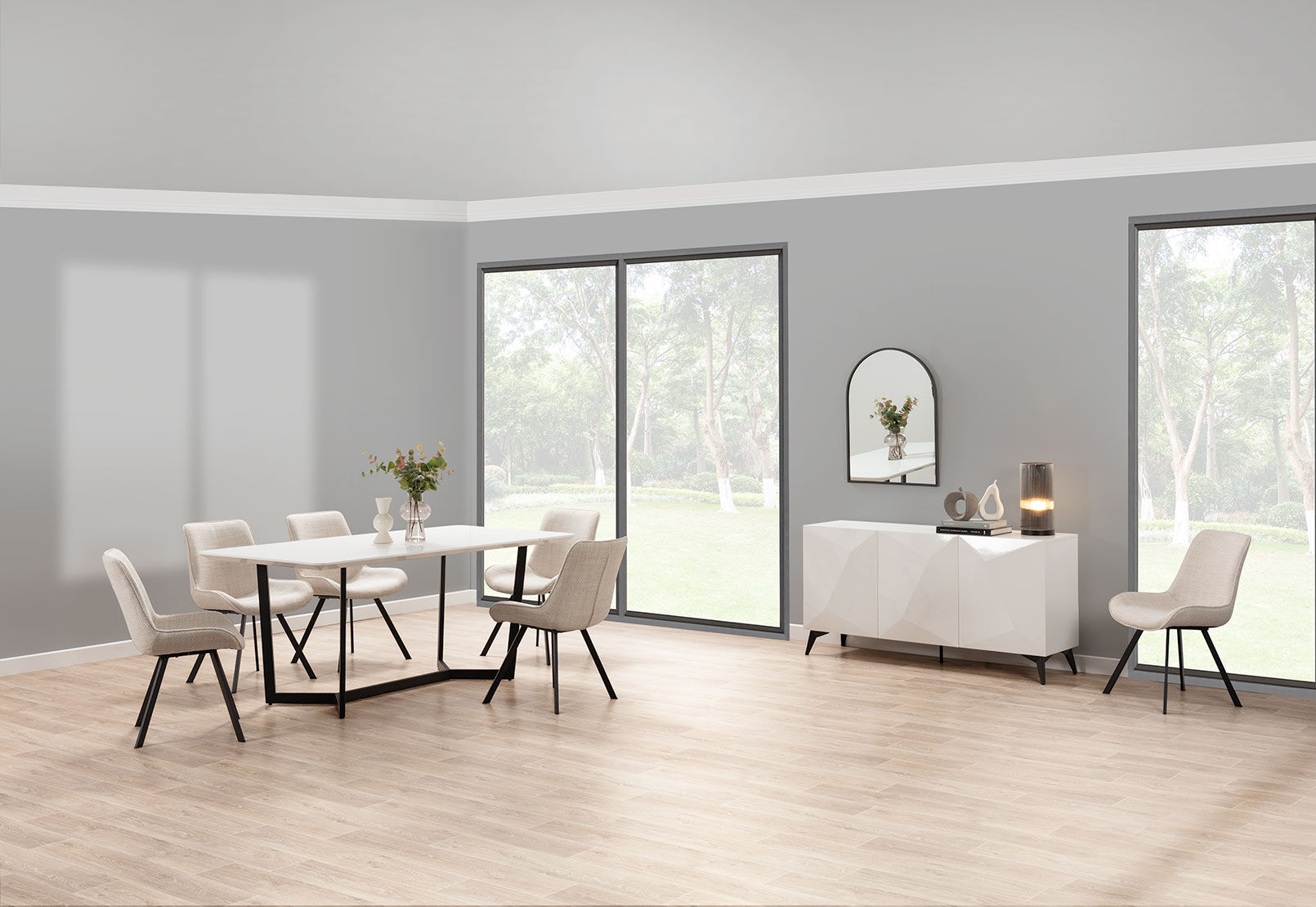 PREEDA - 7 Piece Suite with Vesta Dining Chairs. PREEDA