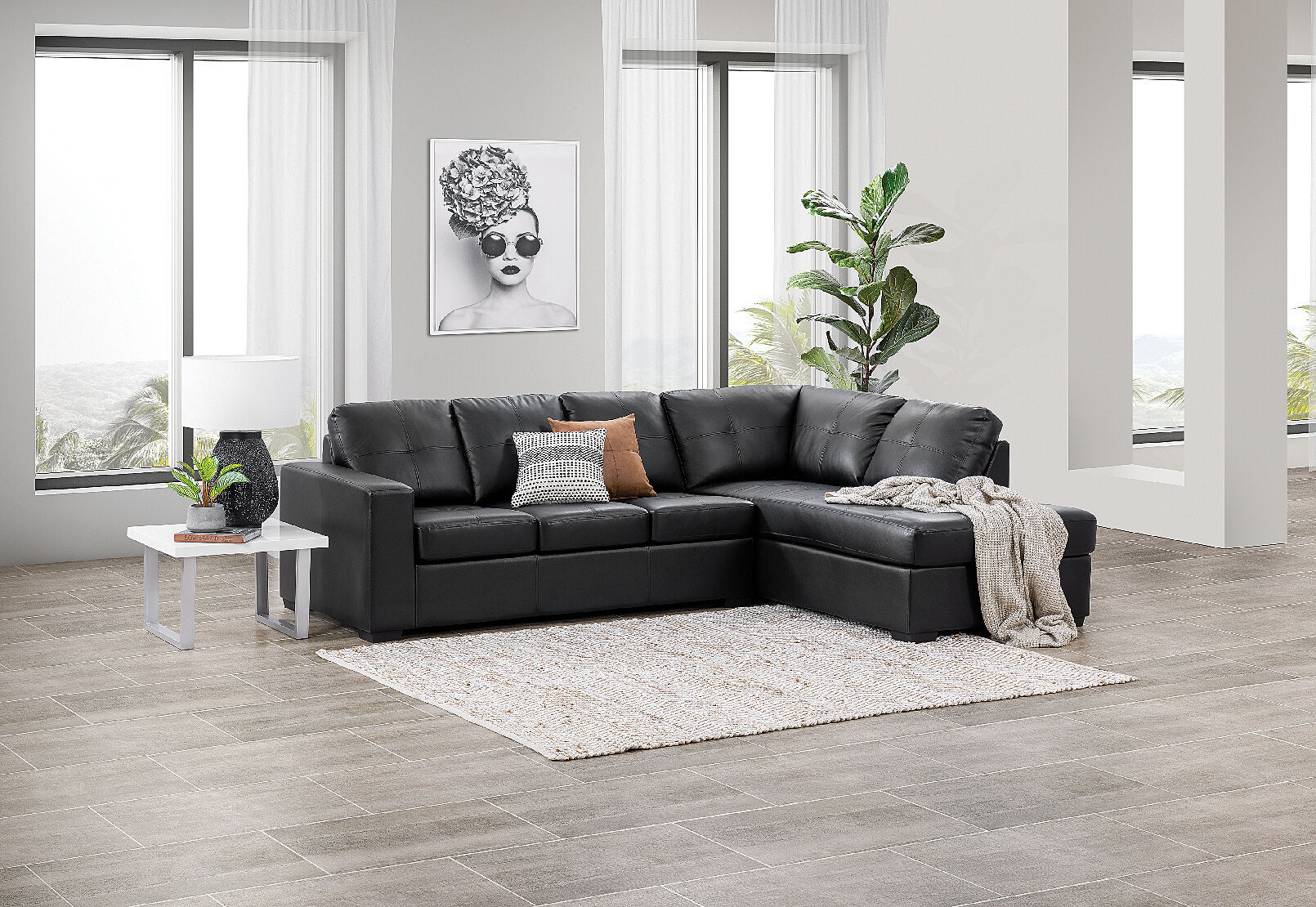 Diamond Corner Right Hand Facing Chaise W Sofa Bed Amart