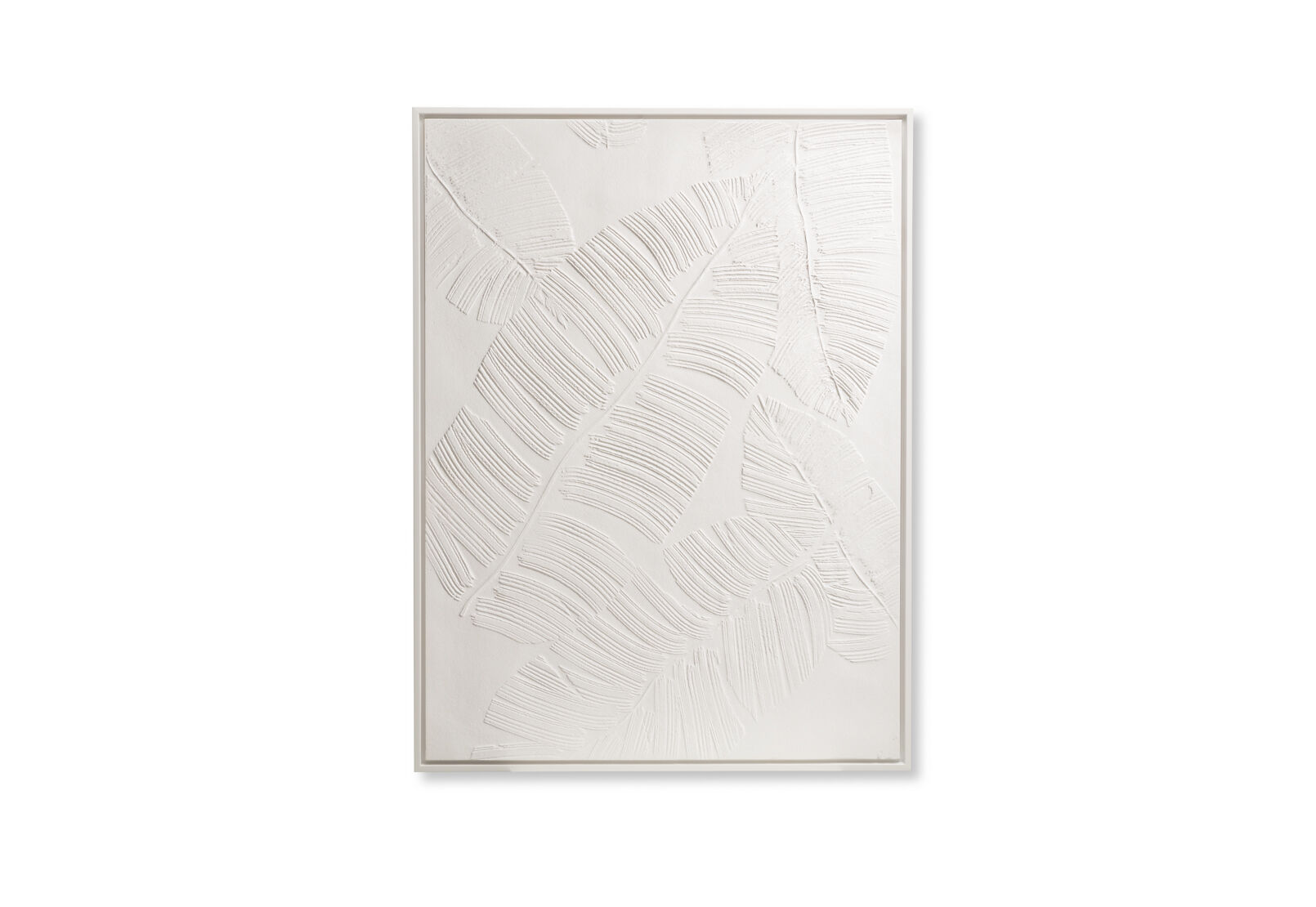 WHITE LEAVES - Wall Art WHITE LEAVES