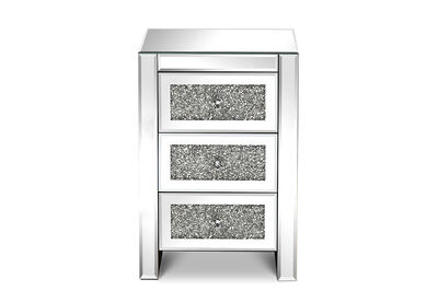 SAUNDERS - 3 Drawer Bedside