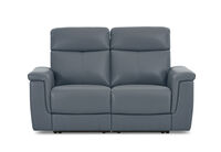 SERGIO LEATHER - 2 Seater with Electric Recliners SERGIO LEATHER
