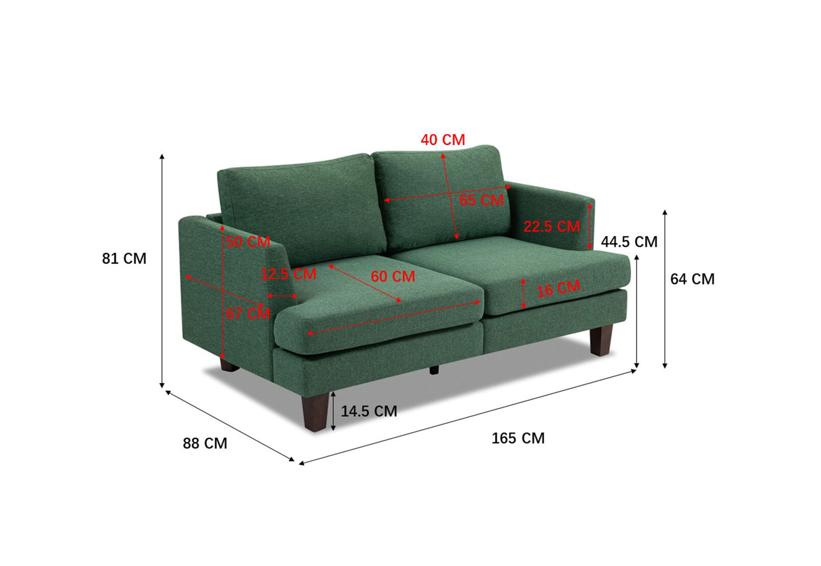 JACKSON - 2 Seat Sofa JACKSON