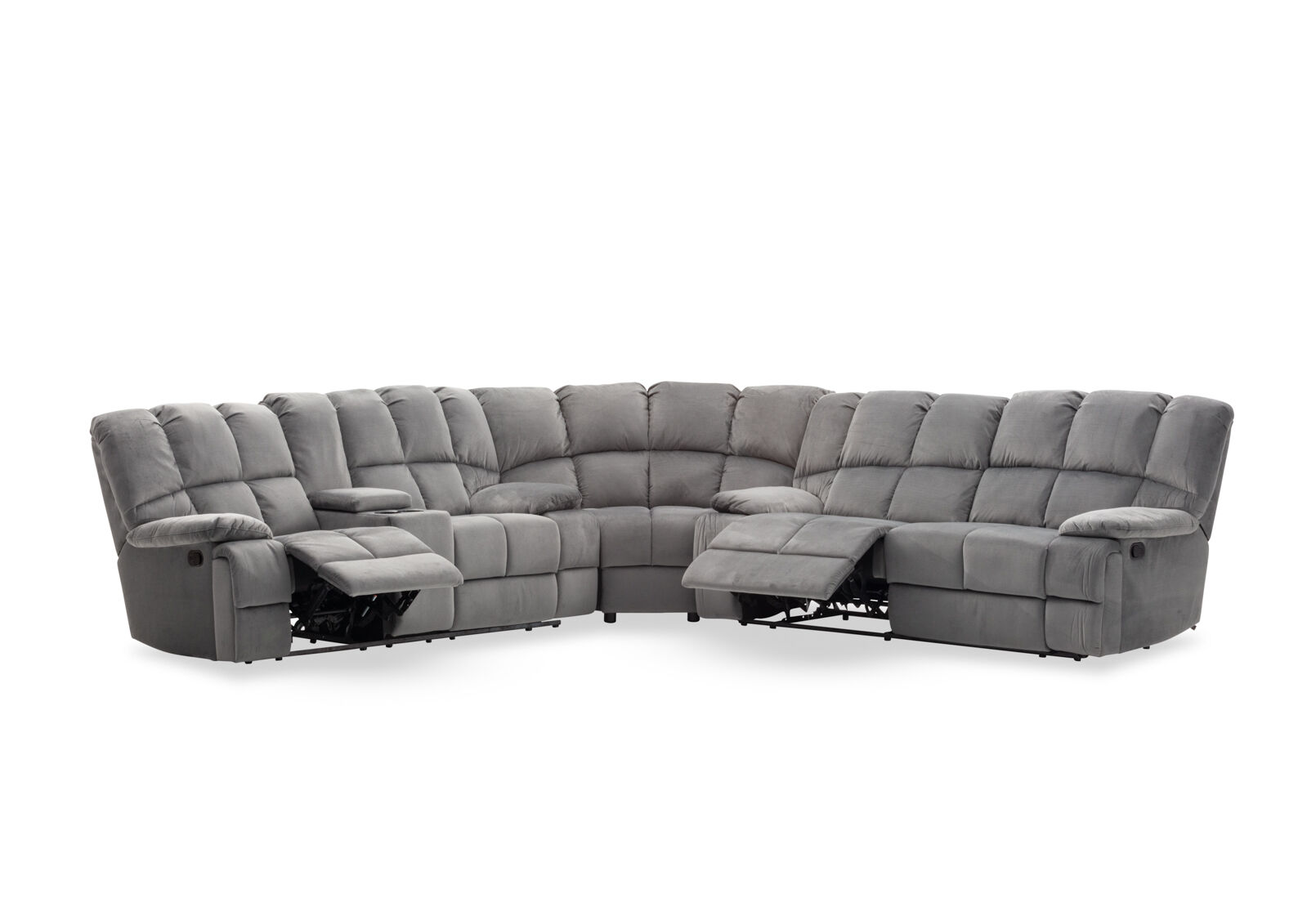 LEBRON FABRIC - Corner with Recliners LEBRON FABRIC