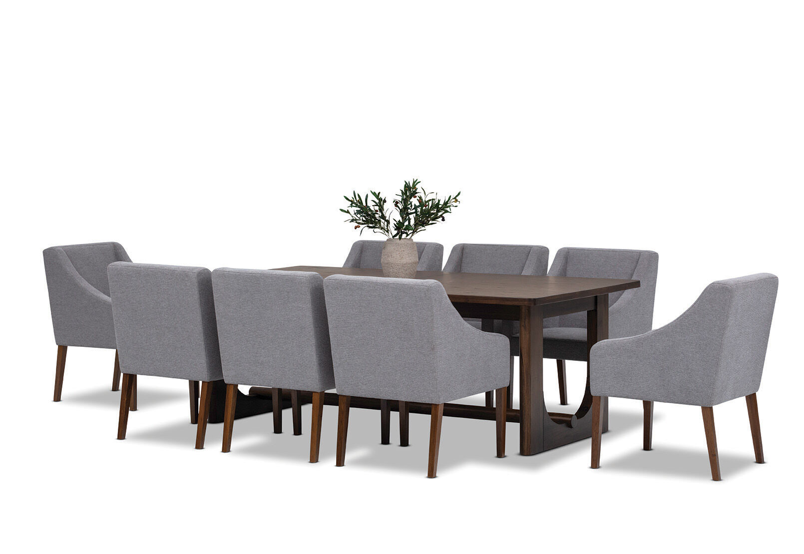 NICCOLO - 9 Piece Extension Dining Suite with Volante Dining Chairs NICCOLO