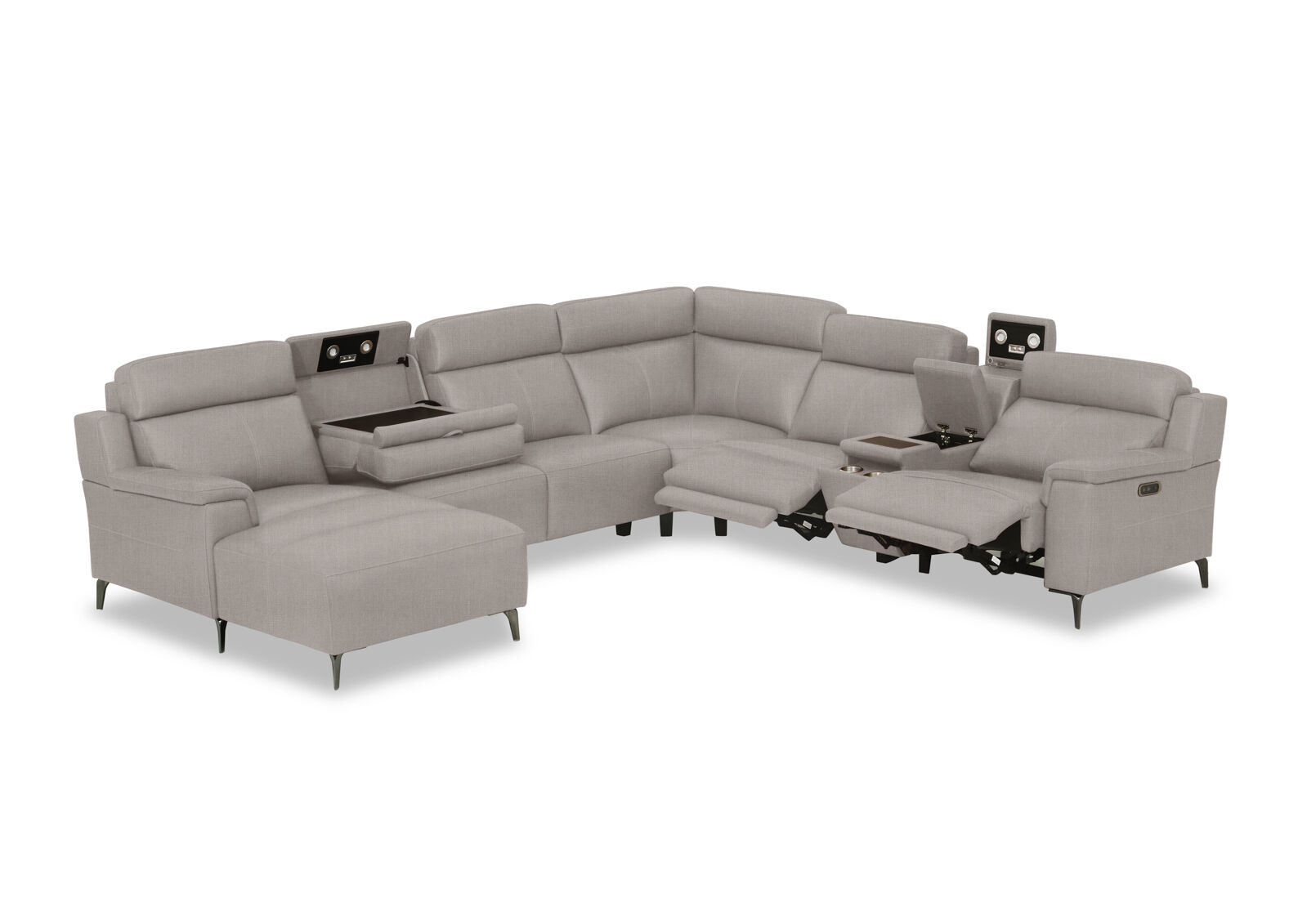 ARISTOTLE FABRIC - Corner LHF Chaise ARISTOTLE FABRIC