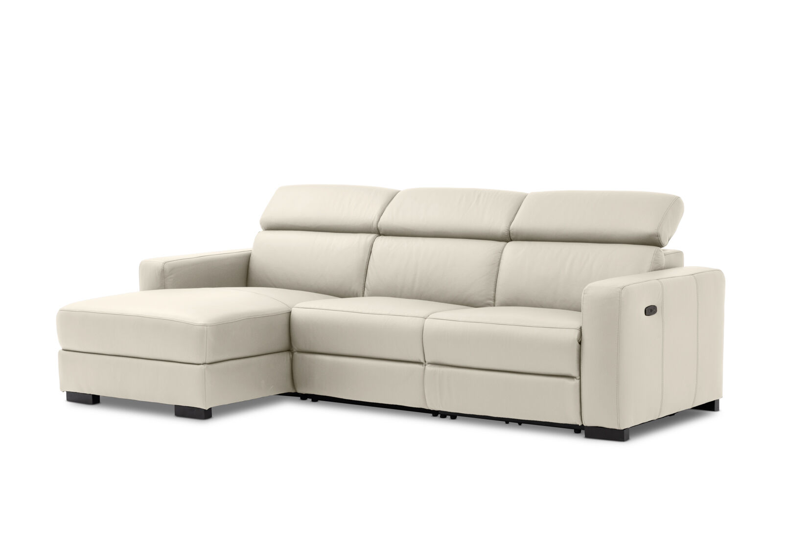 DAMIAN LEATHER - 3 Seater Sofa with LHF Chaise DAMIAN LEATHER