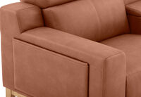 GAGE FABRIC - 2 Seater with Electric Recliners & Console GAGE FABRIC