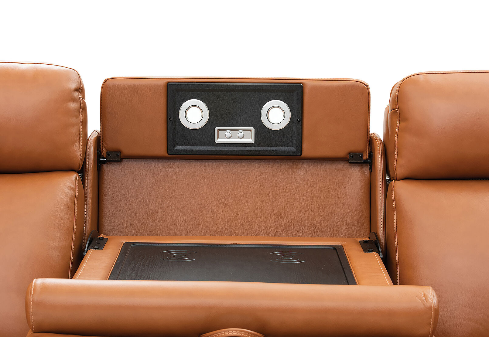 ARISTOTLE - Leather 3 Seater Sofa with 2 Inbuilt Electric Recliners ARISTOTLE
