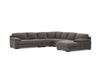 CANDACE FABRIC - 7 Seater Corner RHF Chaise