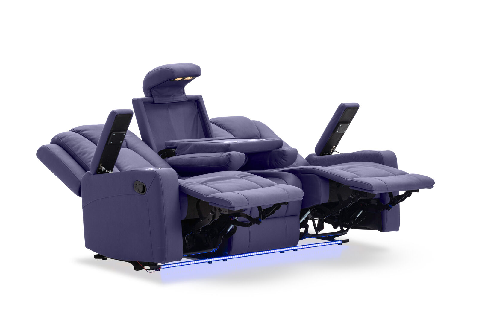 TRAVIS FABRIC - 3 Seater with Recliners TRAVIS FABRIC