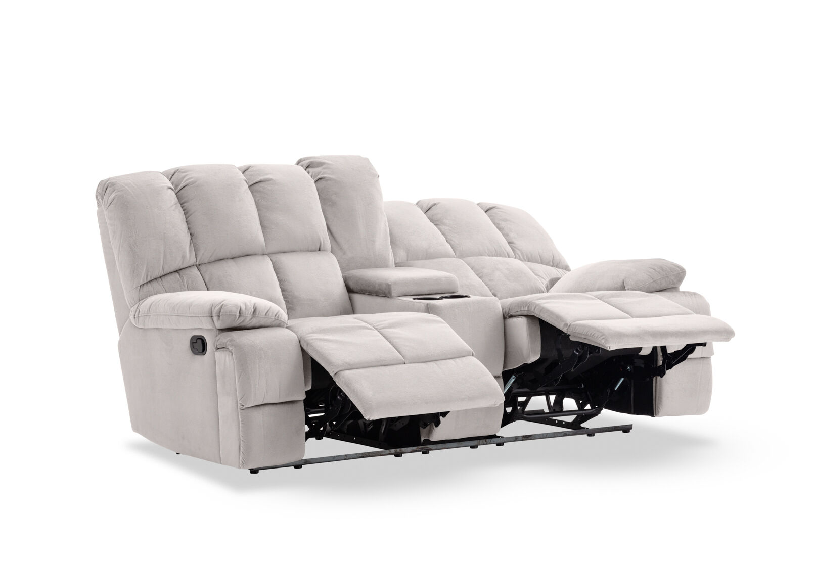 LEBRON FABRIC - 2 Seater with Recliners and Console LEBRON FABRIC