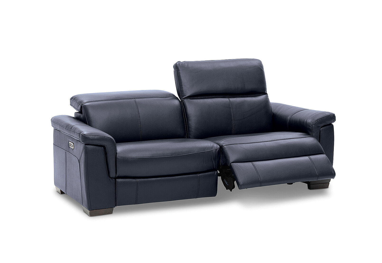 LUCIANO - Leather 2.5 Seater Sofa with 2 Electric Recliners LUCIANO