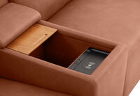 GAGE FABRIC - 2 Seater with Electric Recliners & Console GAGE FABRIC
