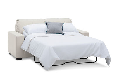 DIAMOND - Leather-Look 2.5 Seater Sofa Bed