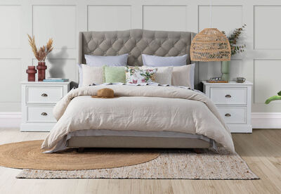 ARAGON - Fabric King Bed