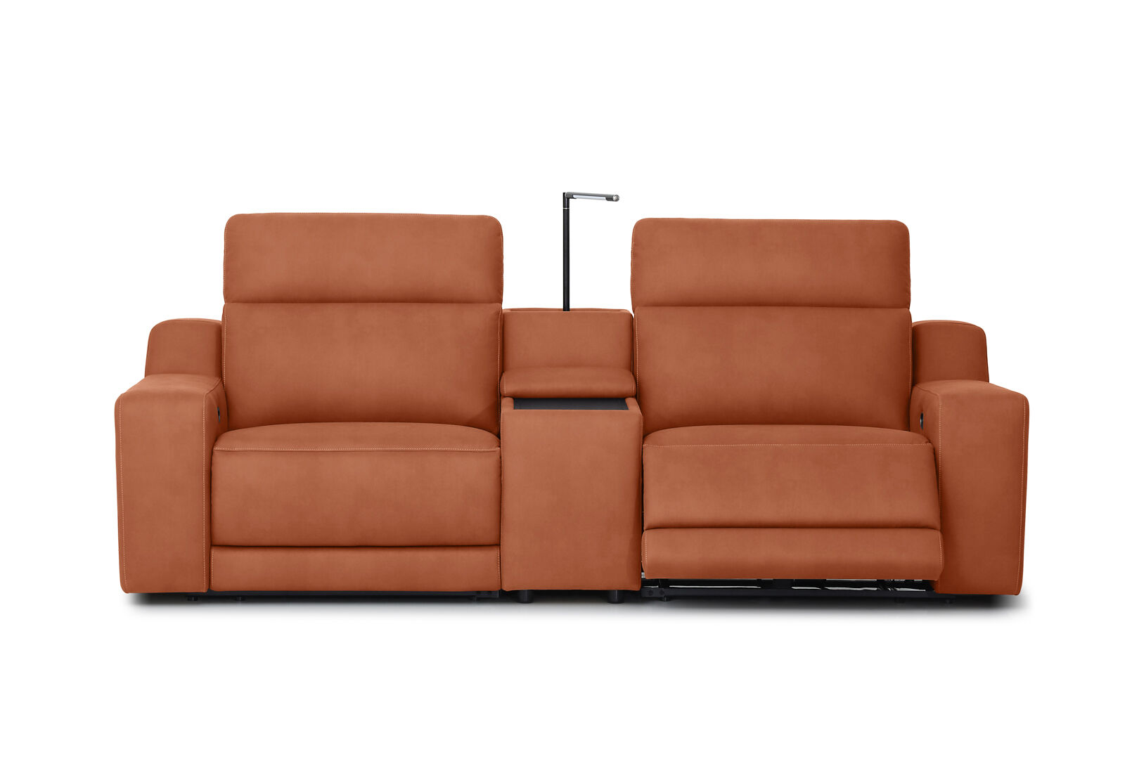 VANTRO FABRIC - 2 Seater Sofa with 2 Inbuilt Electric Recliners and Console VANTRO FABRIC