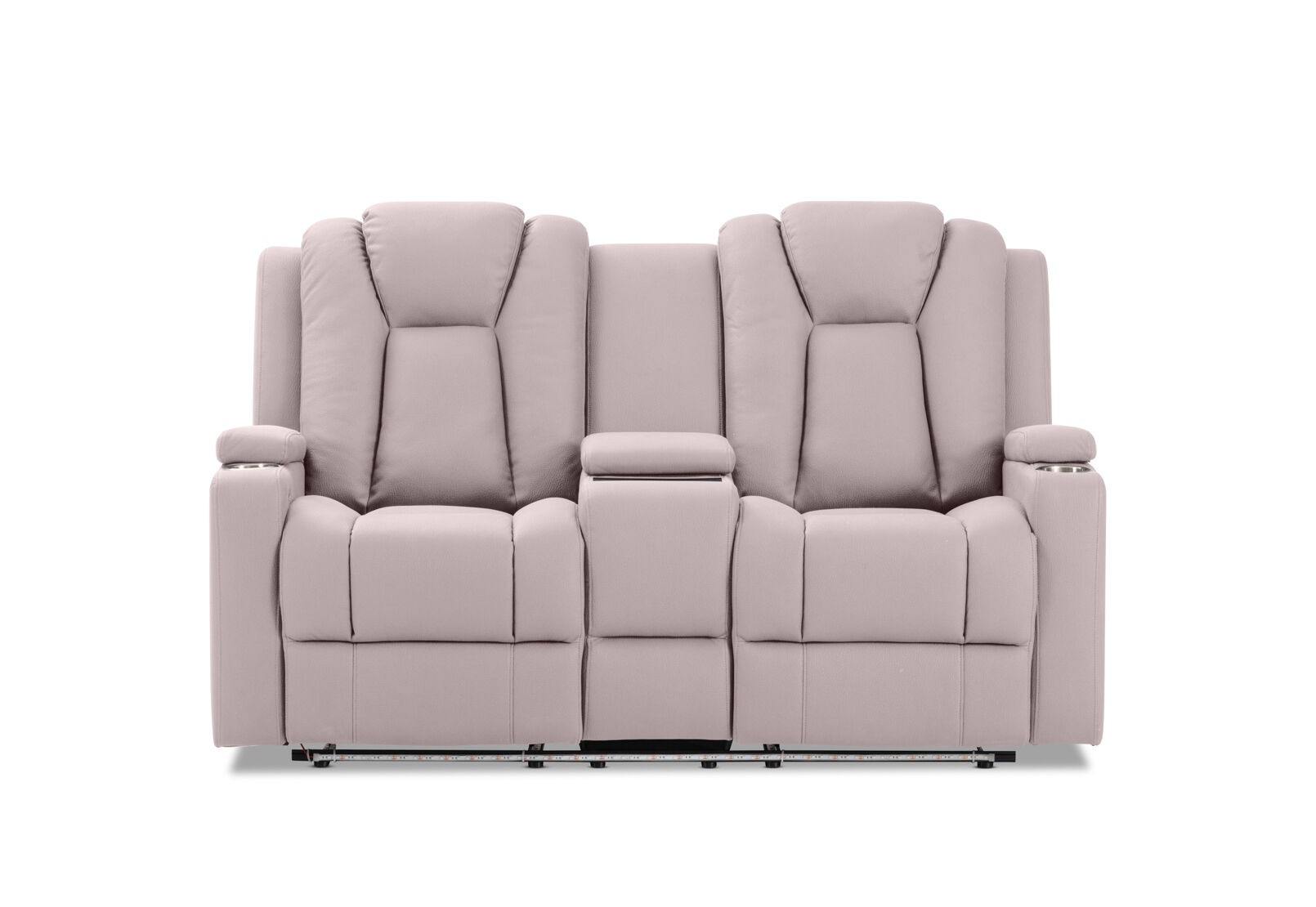 TRAVIS FABRIC - 2 Seater with Recliners and Console TRAVIS FABRIC