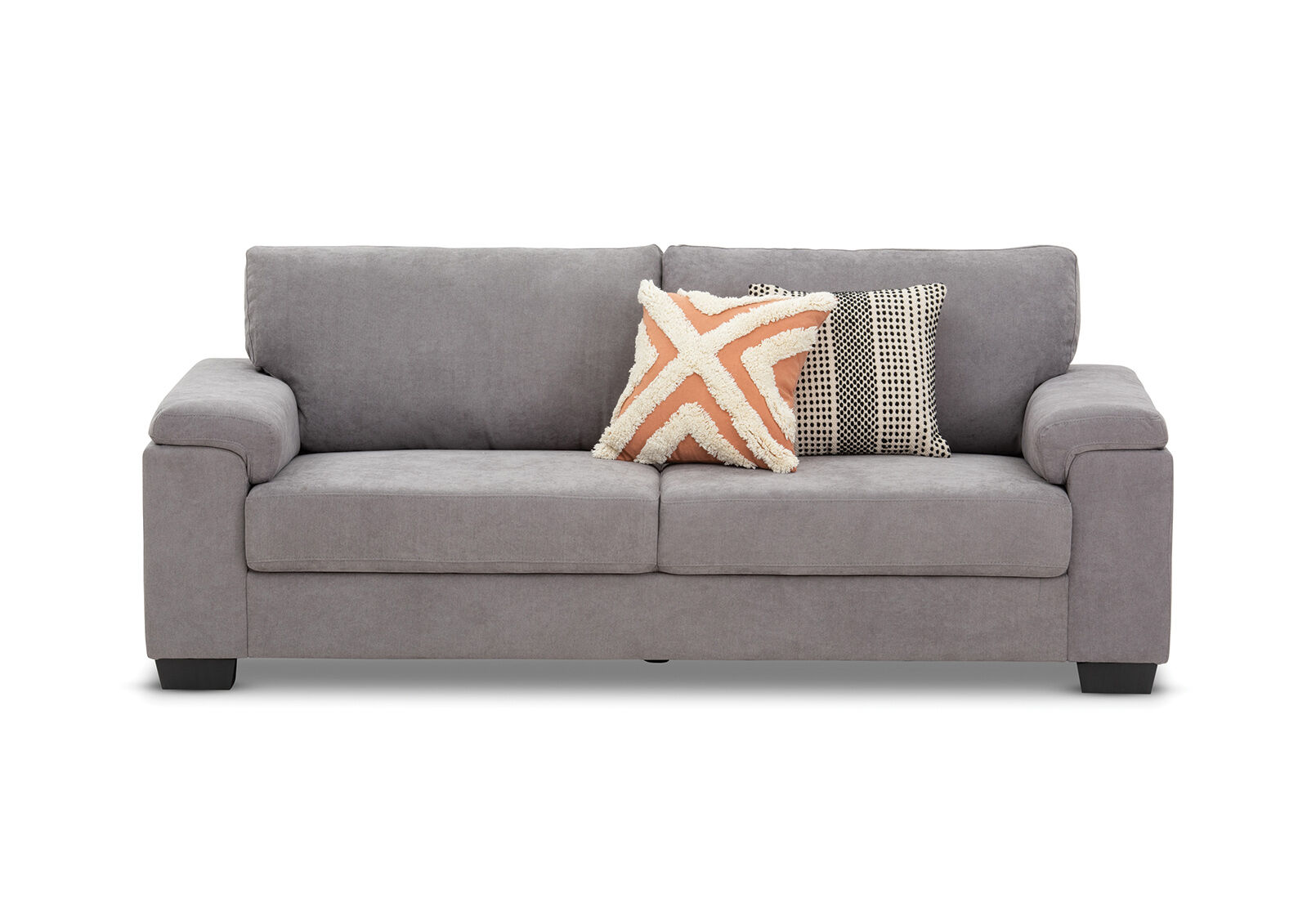 light grey gibson fabric 3 seater amart furniture
