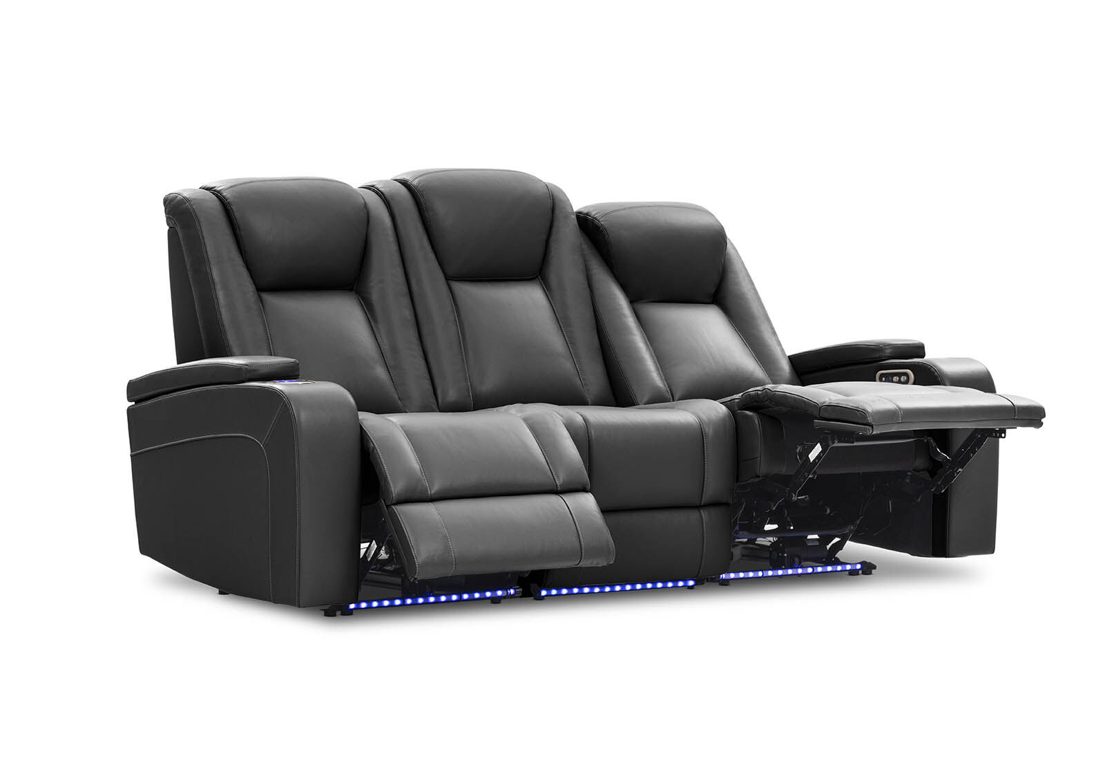 SENTINAL MK2 LEATHER - 3 Seater with 2 Electric Recliners SENTINAL MK2 LEATHER