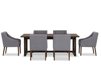 NICCOLO - 7 Piece Extension Dining Suite with Volante Dining Chairs