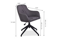 MIKAYLA - Grey Office Chair MIKAYLA