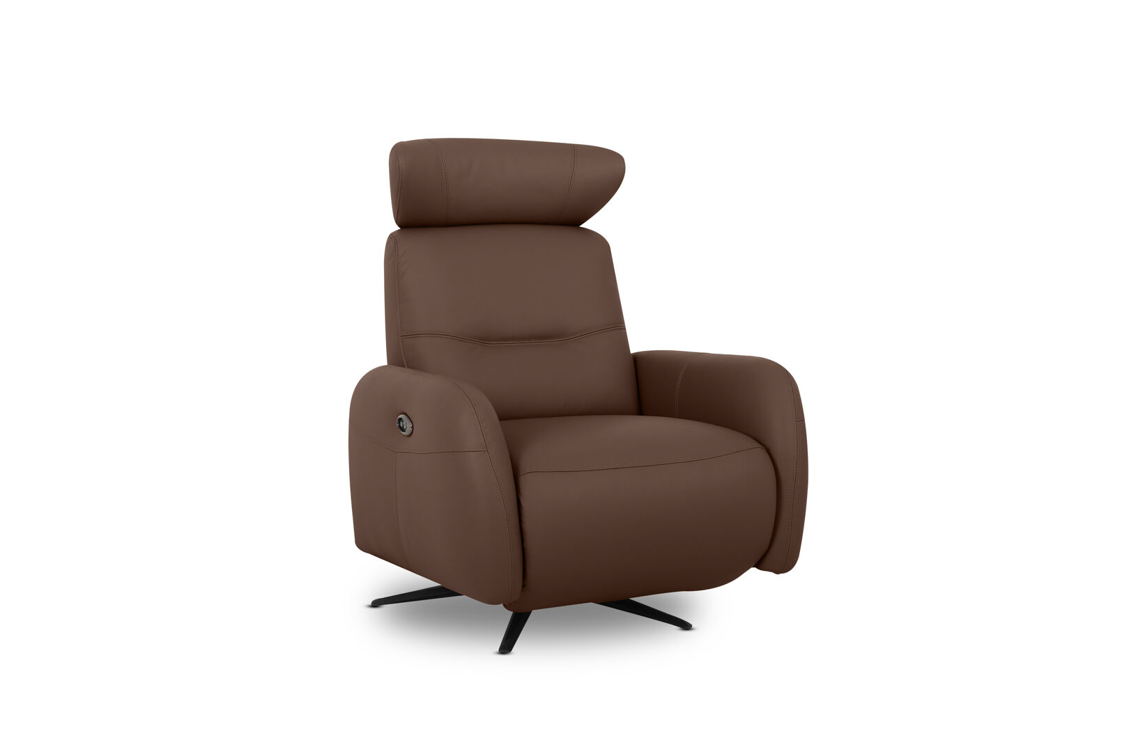 ALDRICH LEATHER - Swivel Electric Recliner ALDRICH LEATHER
