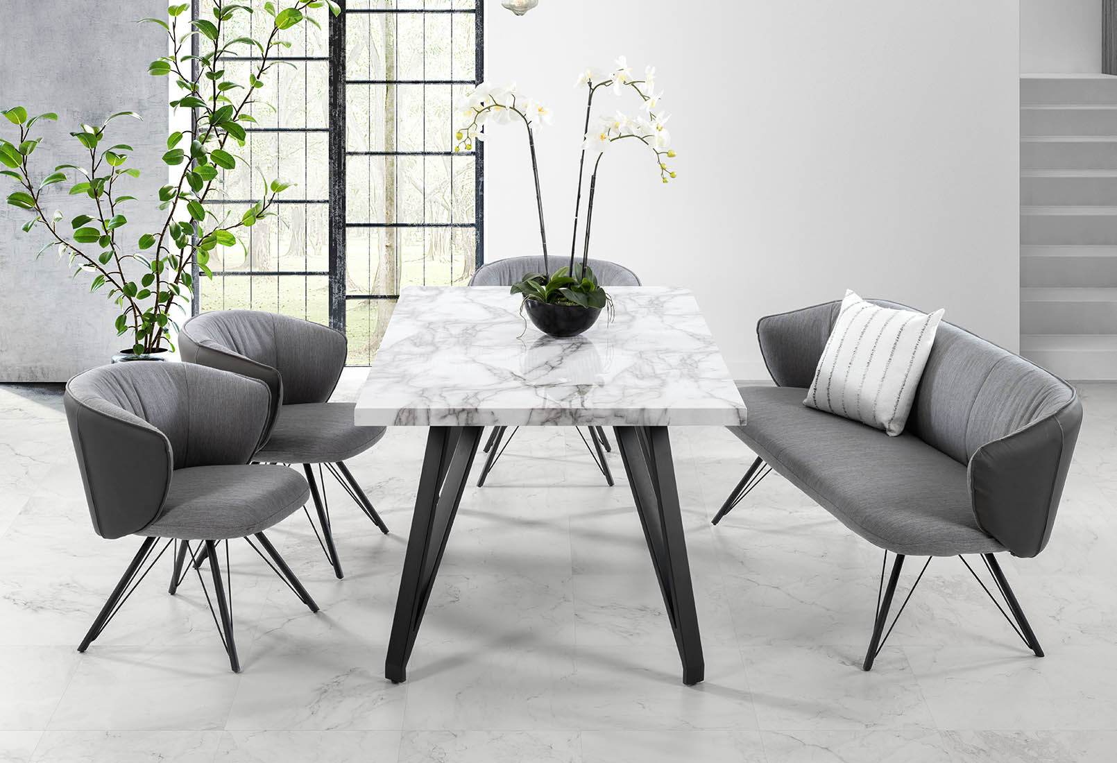 Amart marble store dining table