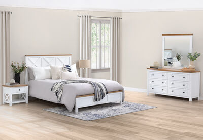 NORMANDY - 4 Piece Queen Dresser Suite