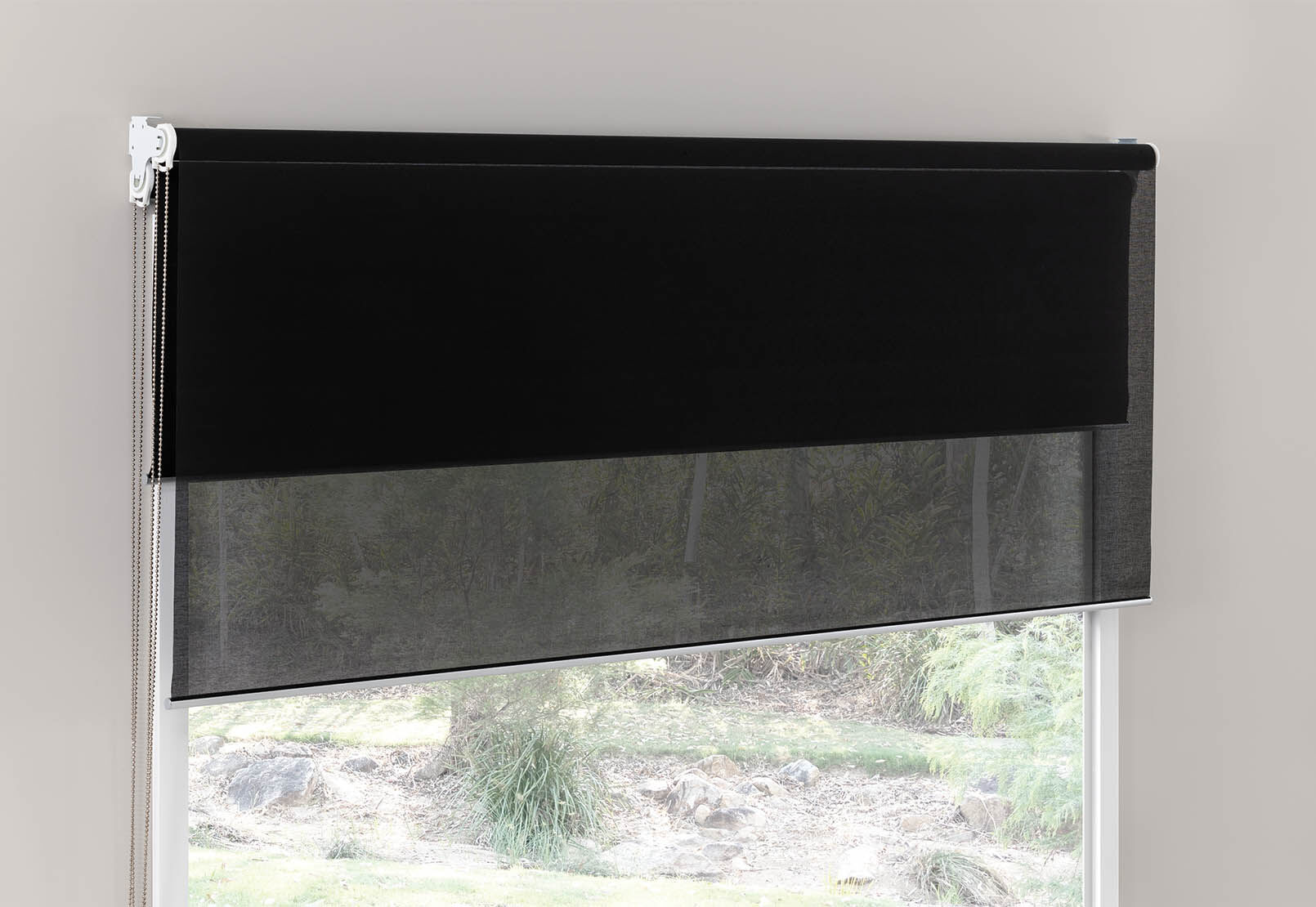 DUSK - Duo Roller Blind - Blockout & Sheer 210 x 240cm DUSK