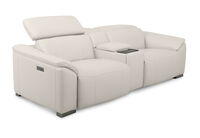FIORELLA LEATHER - 2.5 Seater with Inbuilt Electric Recliners and Console FIORELLA LEATHER
