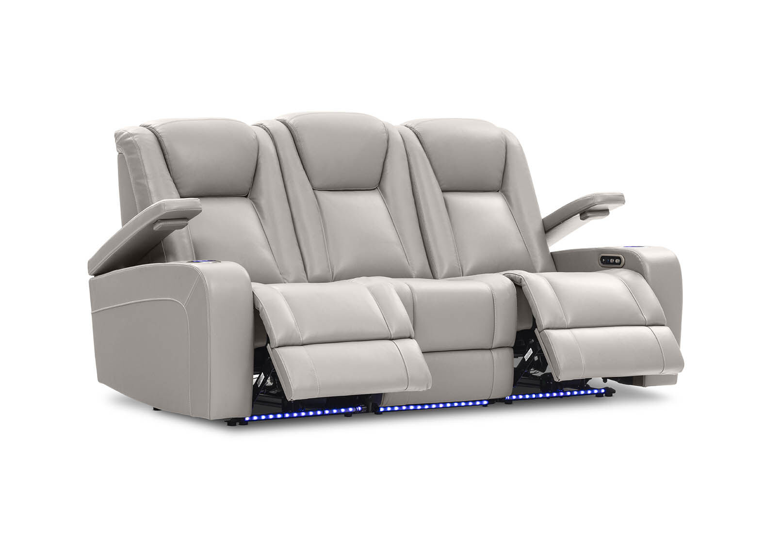 SENTINAL MK2 LEATHER - 3 Seater with 2 Electric Recliners SENTINAL MK2 LEATHER