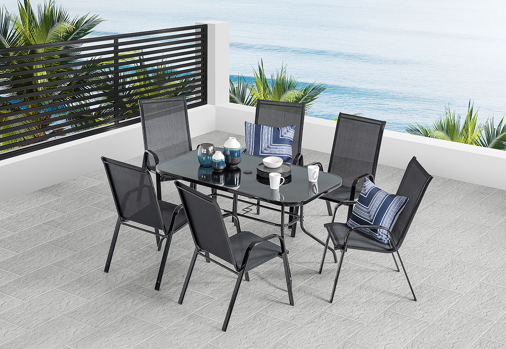 Sailor 7 Piece Outdoor Setting Amart Furniture