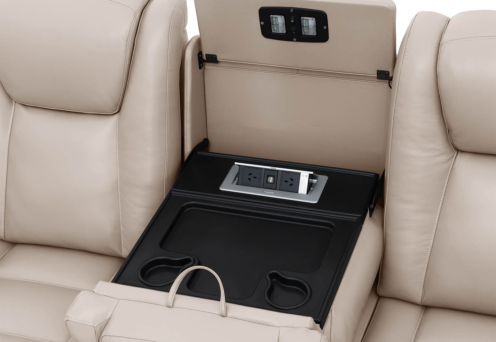 SENTINAL MK2 LEATHER - 5 Piece Corner with LHF Console SENTINAL MK2 LEATHER