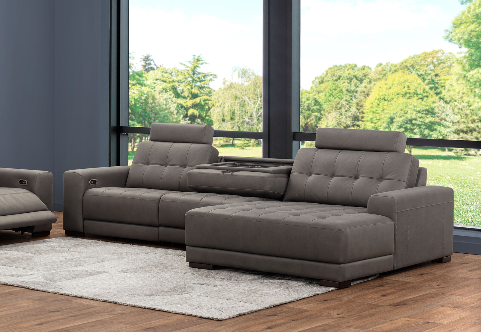 COWPER FABRIC - 3 Seater Sofa with RHF Chaise COWPER FABRIC