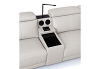 VANTRO LEATHER - 2 Seater Sofa with 2 Inbuilt Electric Recliners and Speaker Console VANTRO LEATHER