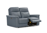 SERGIO LEATHER - 2 Seater with Electric Recliners SERGIO LEATHER
