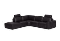 BARTELLE LEATHER - 5 Piece LHF Corner Chaise BARTELLE LEATHER