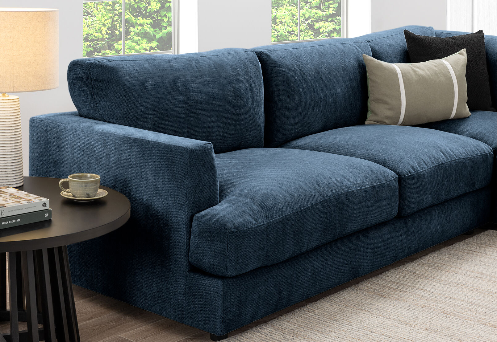 COURTNEY FABRIC - 5 Seater Corner Lounge COURTNEY FABRIC