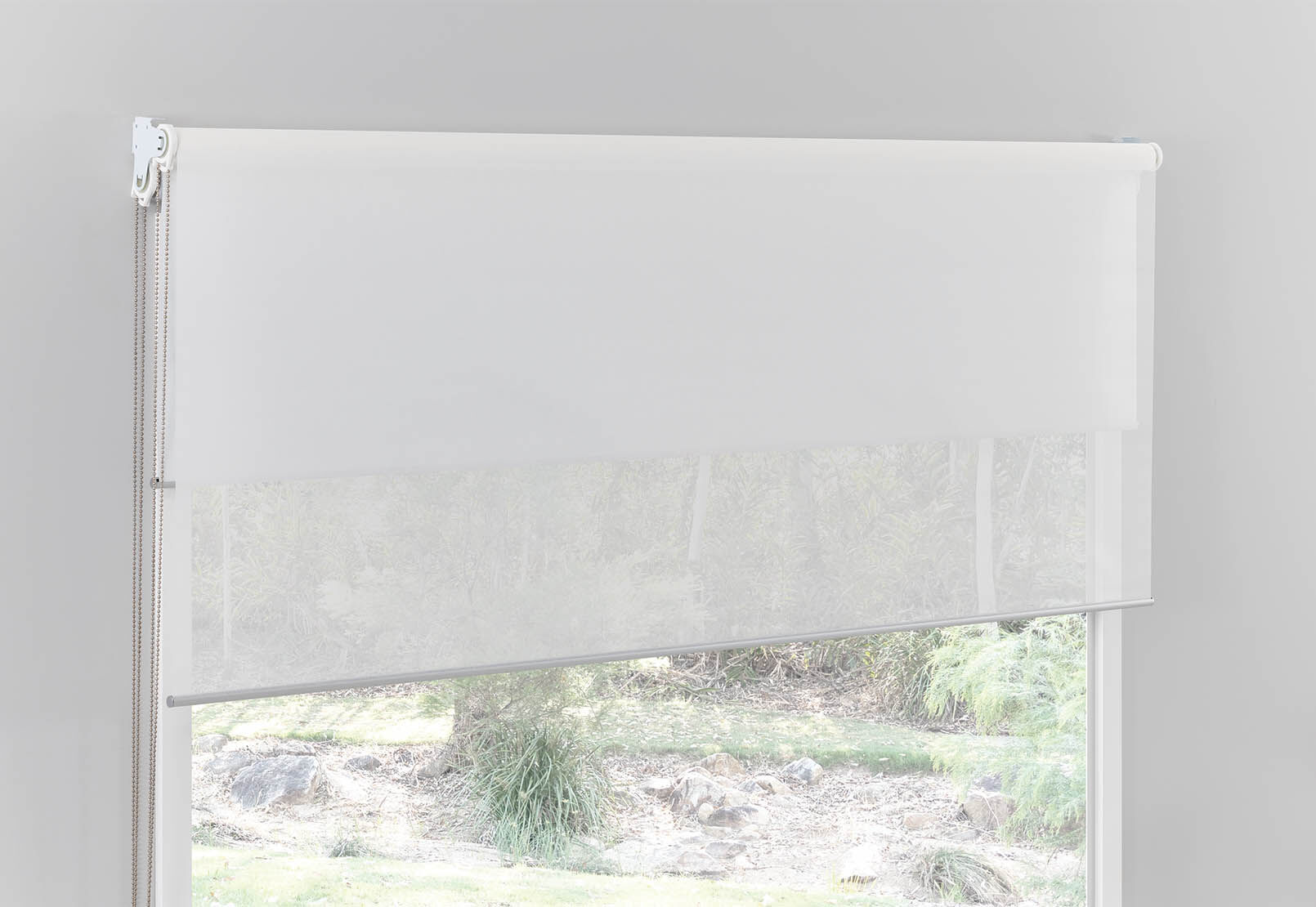 DUSK - Duo Roller Blind - Blockout & Sheer 240 x 240cm DUSK