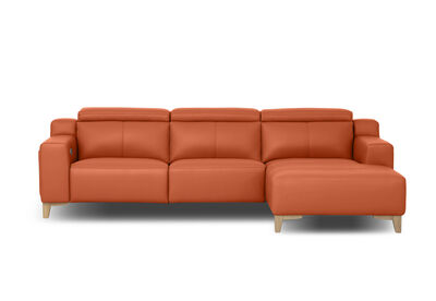 GAGE LEATHER - 3 Seater RHF Chaise (Leather)