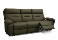 HOLLYWOOD LEATHER - Media 3 Seater with Electric Recliners HOLLYWOOD LEATHER