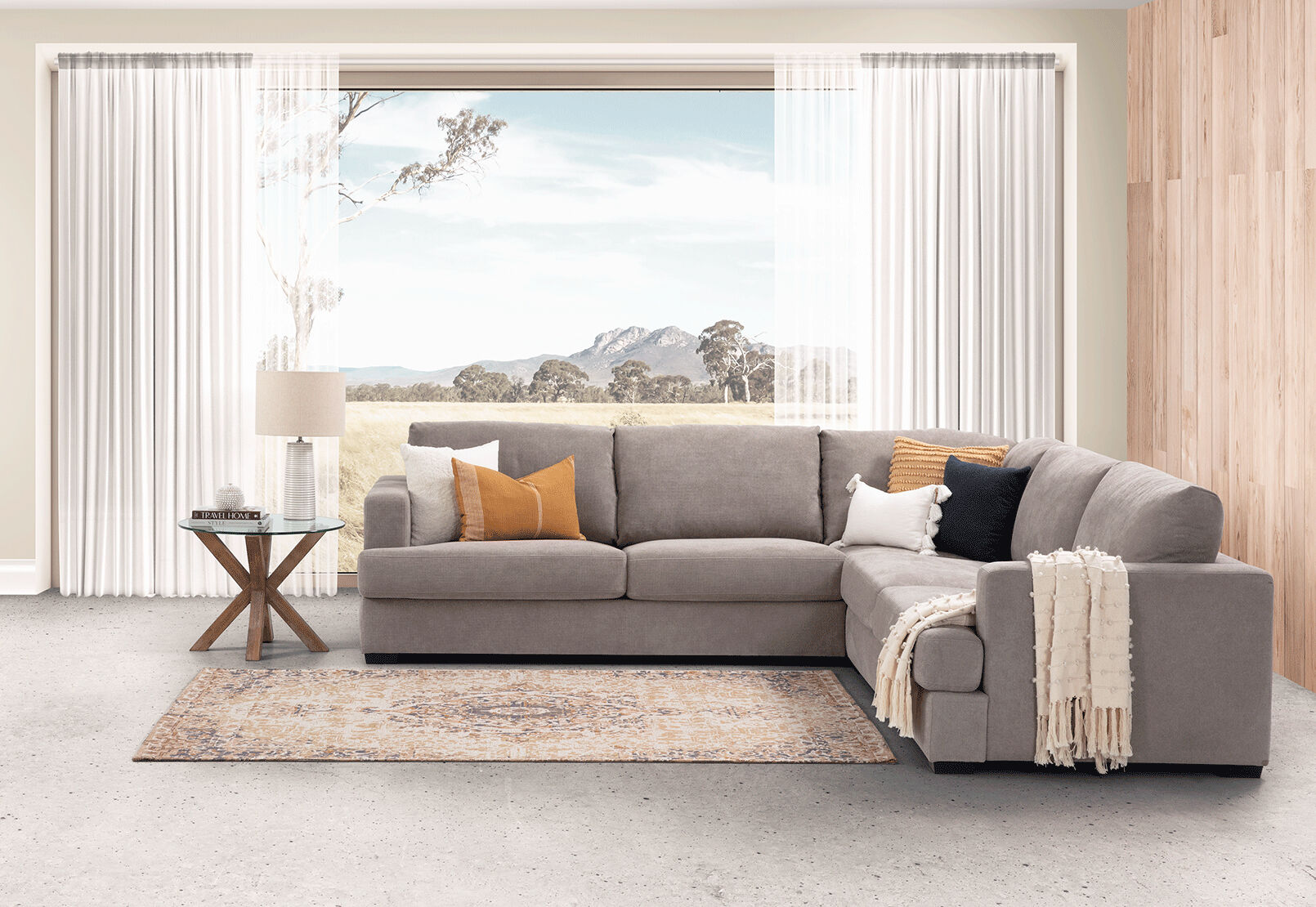 Amart l shape 2025 lounge